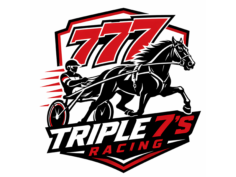 Triple 7's Racing logo design by F. Curtis