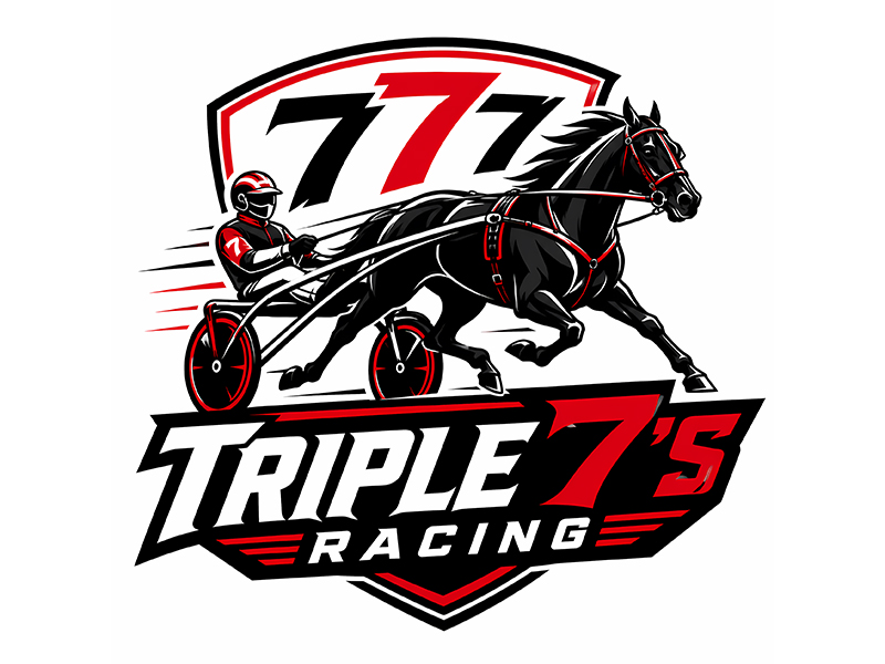 Triple 7's Racing logo design by F. Curtis