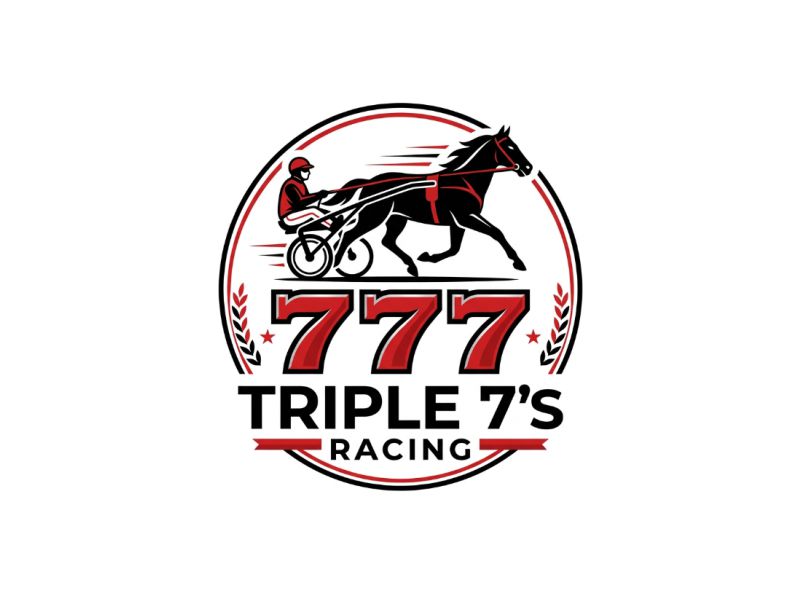 Triple 7's Racing logo design by luckyprasetyo