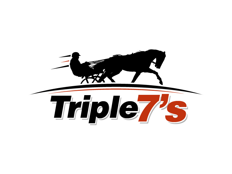Triple 7's Racing logo design by Herquis