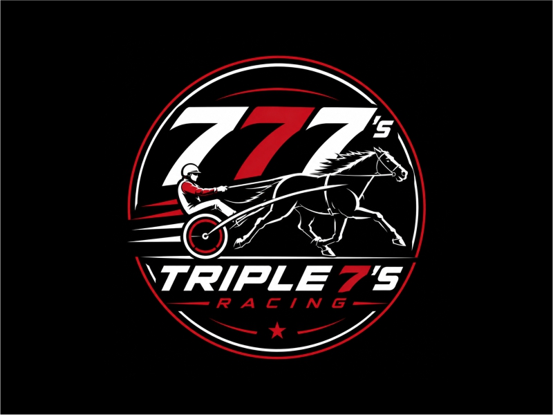 Triple 7's Racing logo design by mutafailan