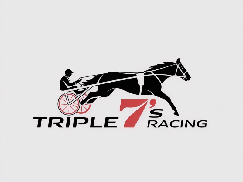 Triple 7's Racing logo design by Lordede