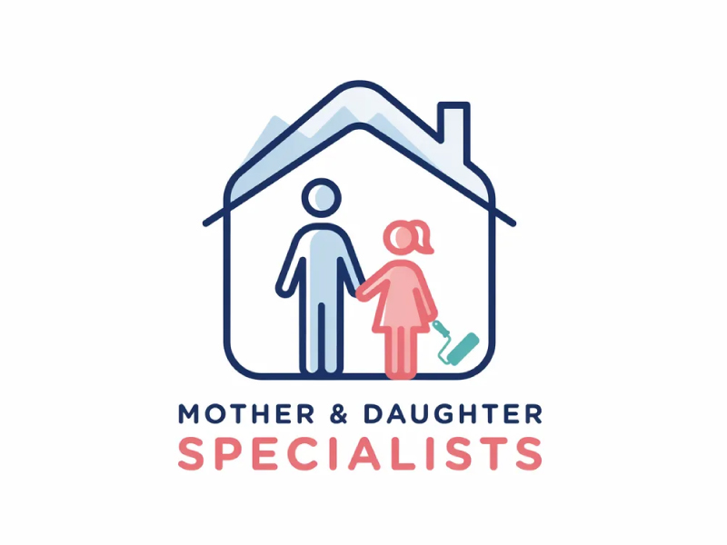Mother Daughter Specialists logo design by Poki