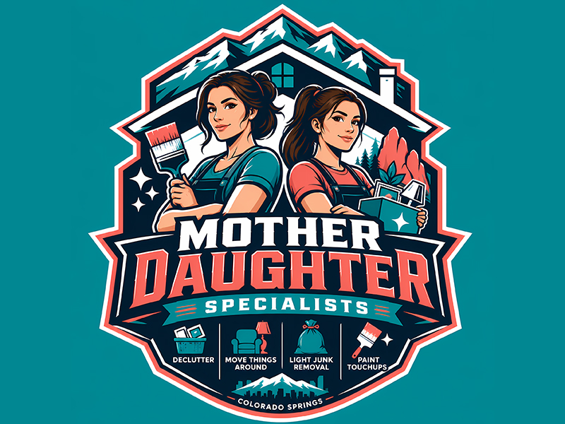 Mother Daughter Specialists logo design by F. Curtis