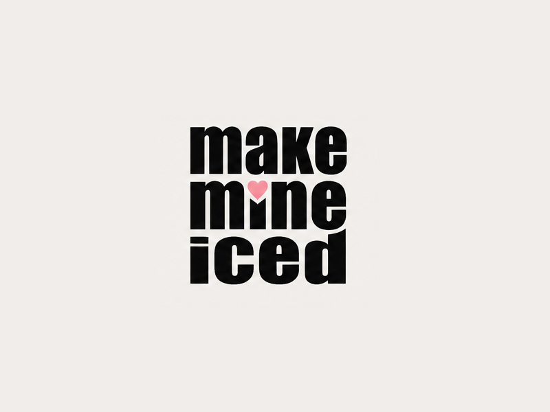 Make Mine Iced logo design by MarkindDesign