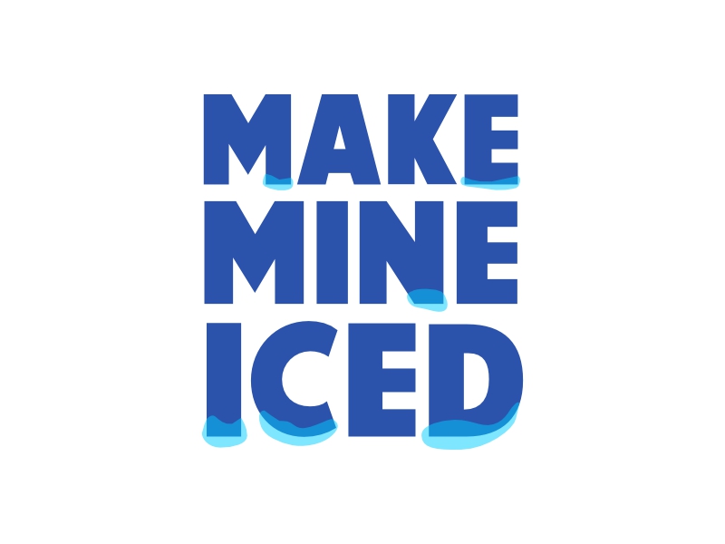 Make Mine Iced logo design by rizuki