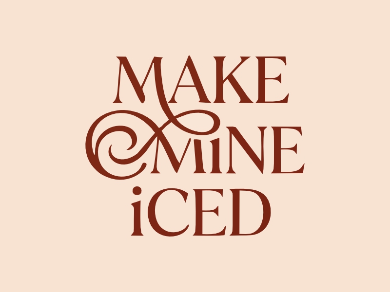 Make Mine Iced logo design by rizuki