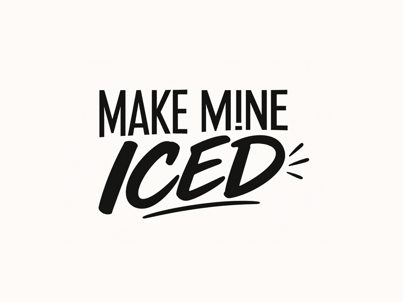 Make Mine Iced logo design by Suparna