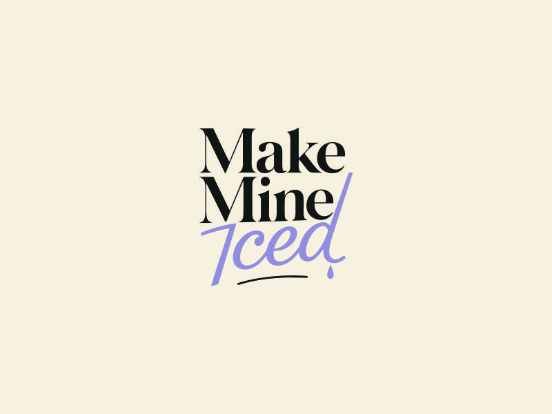 Make Mine Iced logo design by Zeratu