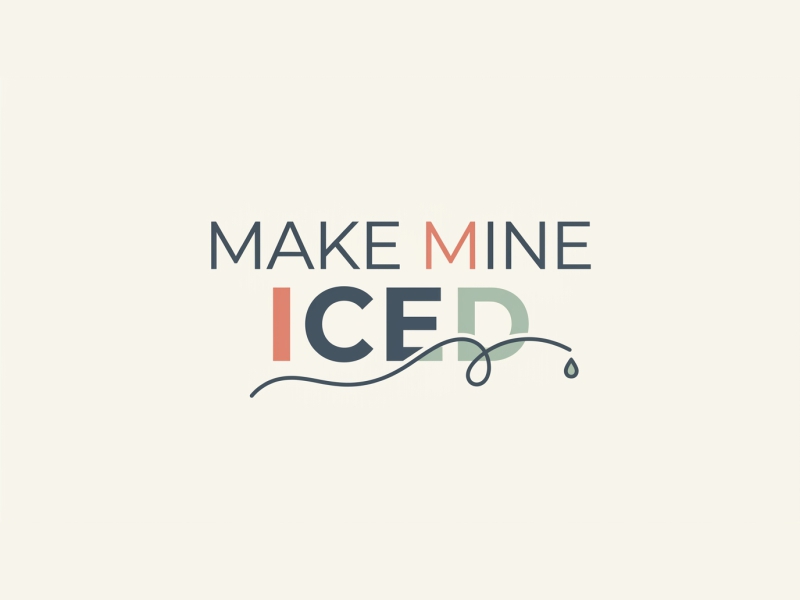 Make Mine Iced logo design by santrie