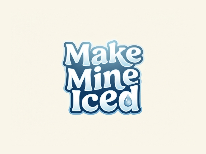 Make Mine Iced logo design by yoichi