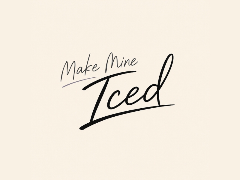Make Mine Iced logo design by Michael Luutu