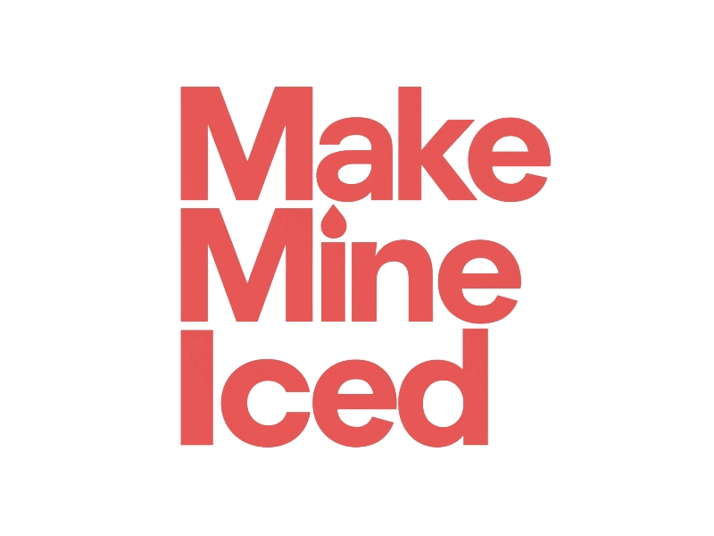 Make Mine Iced logo design by iffikhan