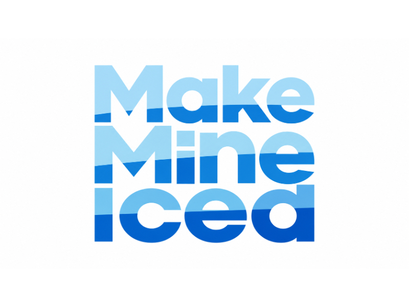 Make Mine Iced logo design by Girly
