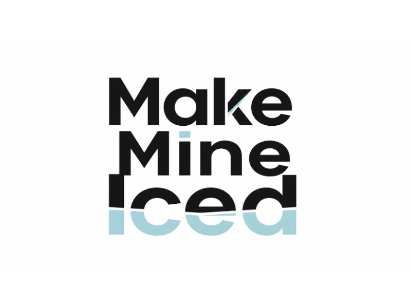 Make Mine Iced logo design by Girly