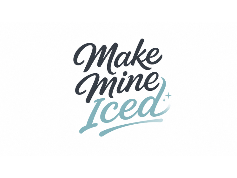 Make Mine Iced logo design by WooW
