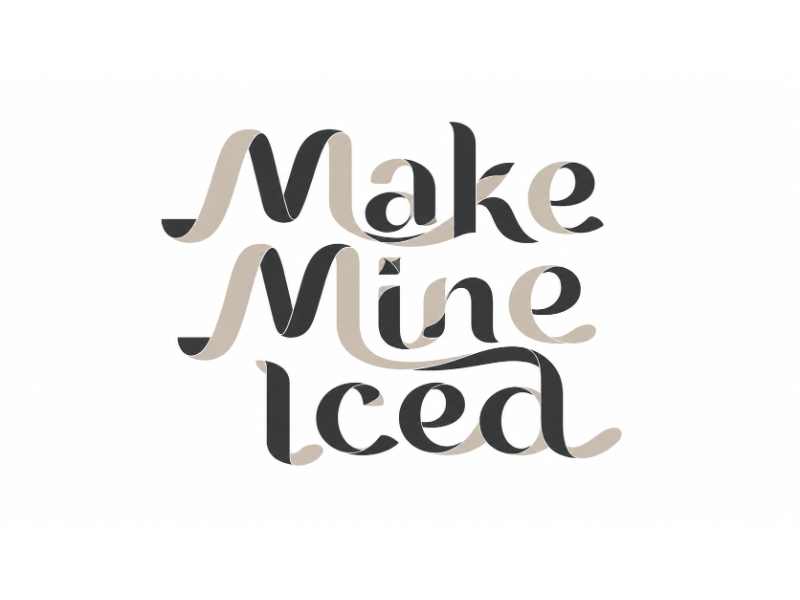 Make Mine Iced logo design by Al-fath