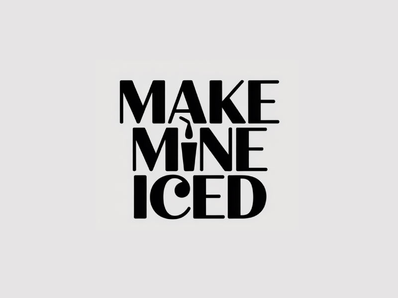 Make Mine Iced logo design by Poki