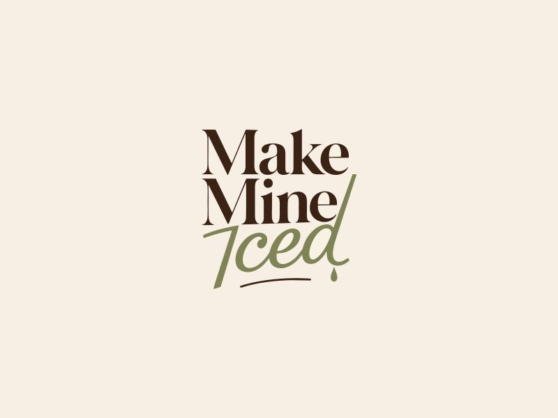 Make Mine Iced logo design by Zeratu