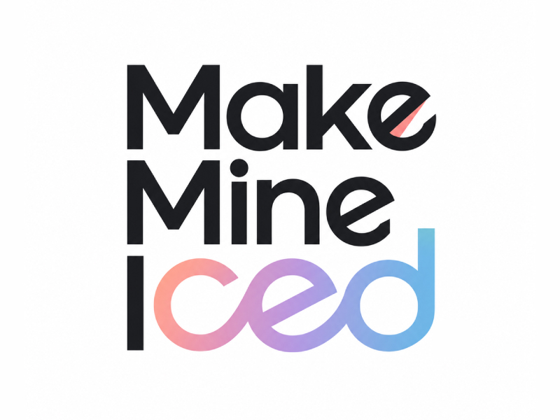 Make Mine Iced logo design by Mr uink