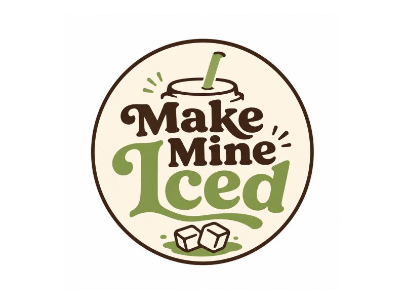Make Mine Iced logo design by giphone