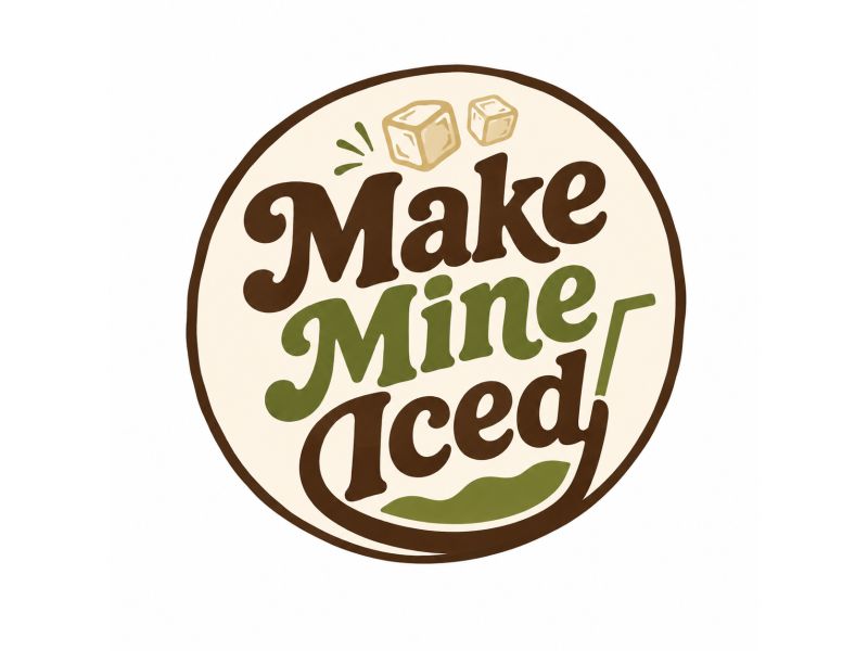 Make Mine Iced logo design by giphone