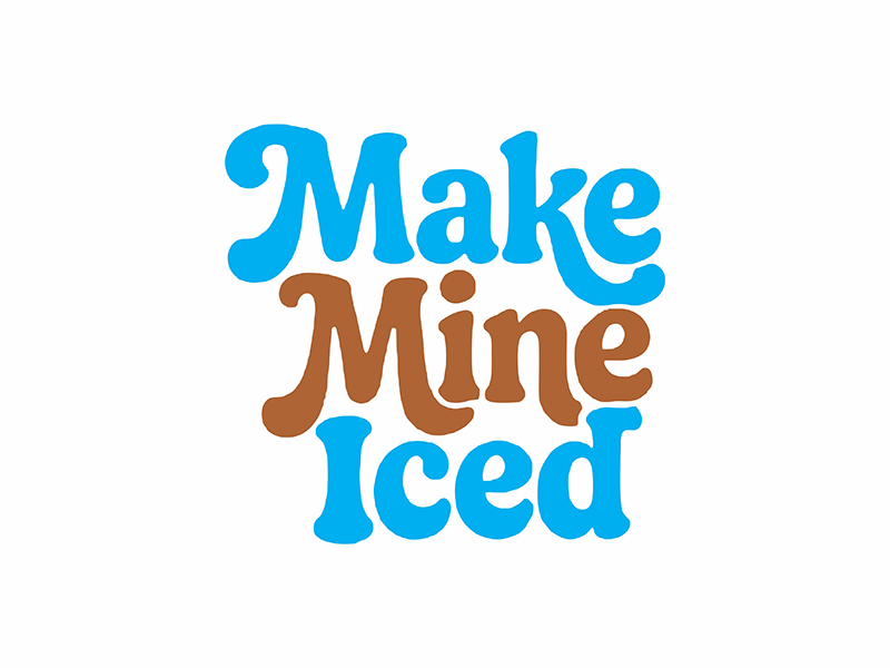 Make Mine Iced logo design by gitzart