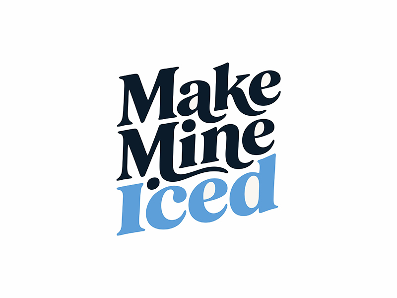 Make Mine Iced logo design by gitzart