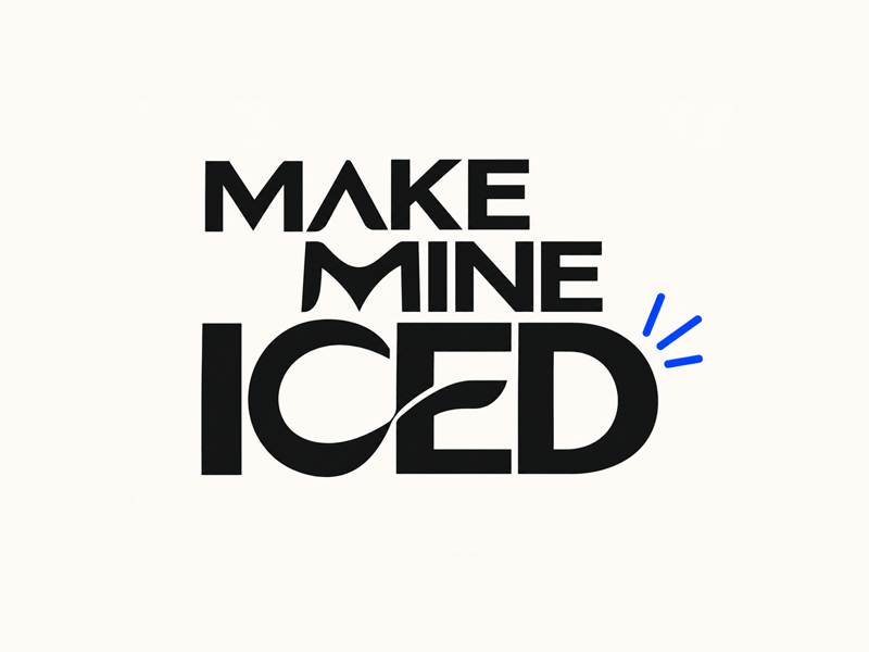 Make Mine Iced logo design by Kanenas