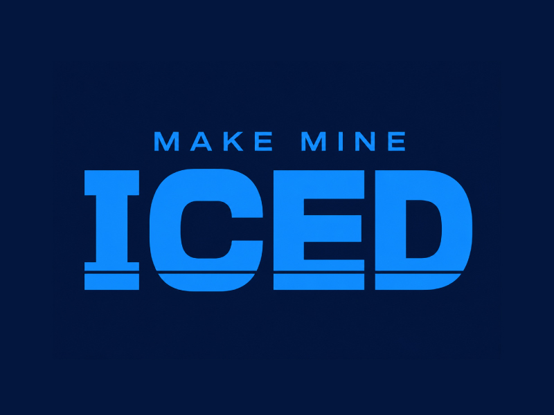 Make Mine Iced logo design by pixalrahul
