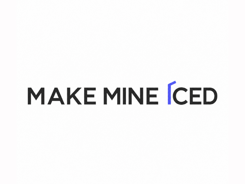 Make Mine Iced logo design by pixalrahul
