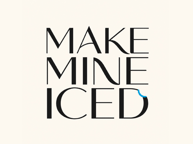 Make Mine Iced logo design by pixalrahul