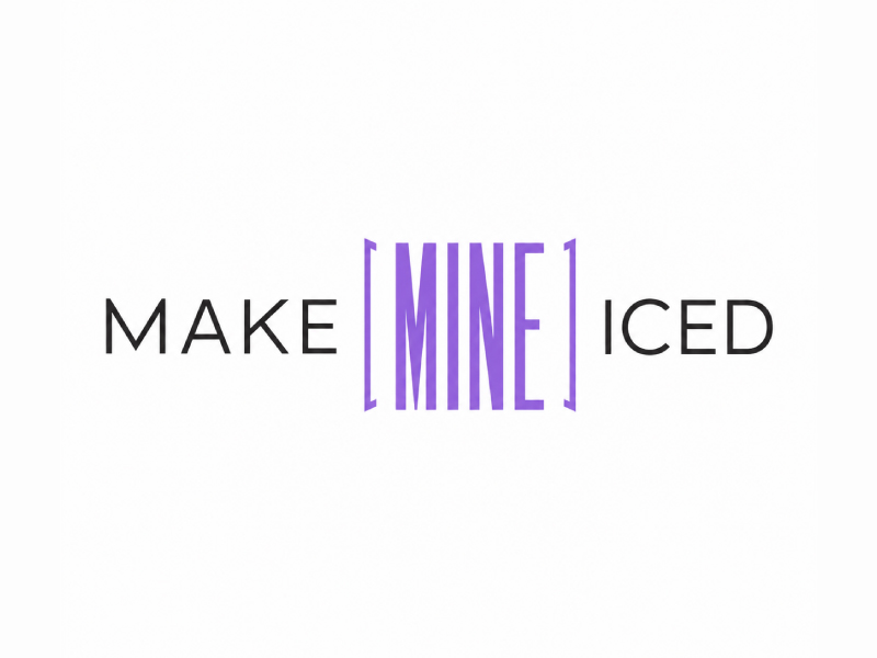 Make Mine Iced logo design by pixalrahul