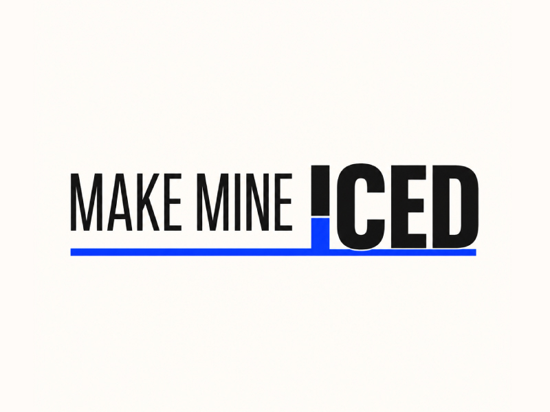 Make Mine Iced logo design by pixalrahul