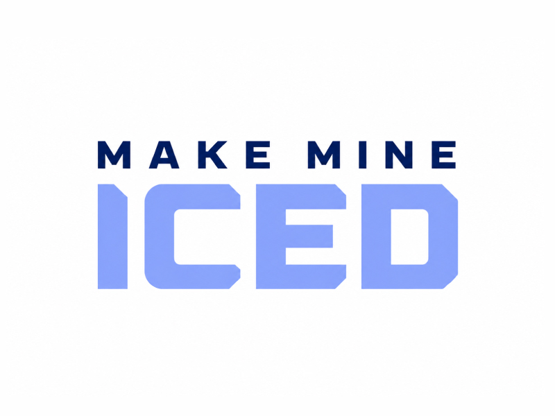 Make Mine Iced logo design by pixalrahul
