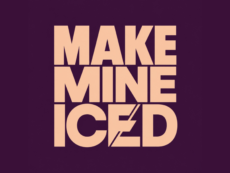 Make Mine Iced logo design by anchorbuzz