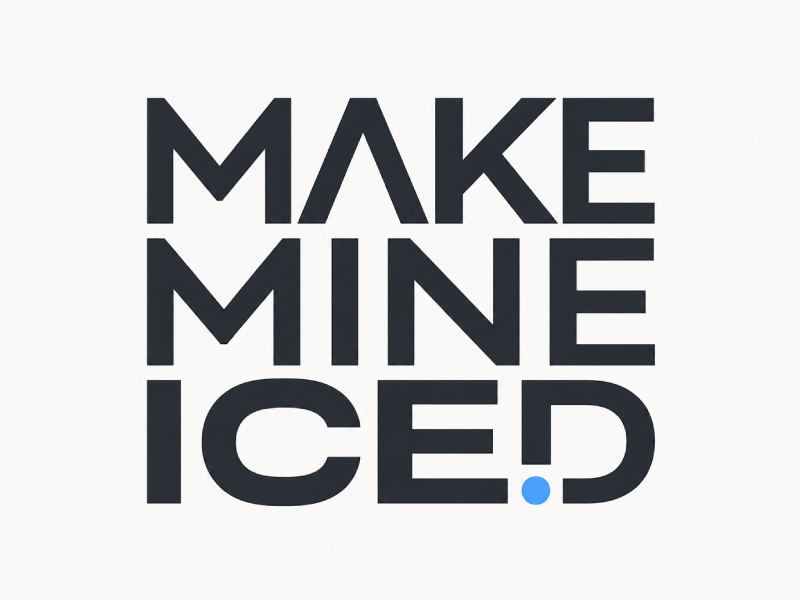 Make Mine Iced logo design by anchorbuzz