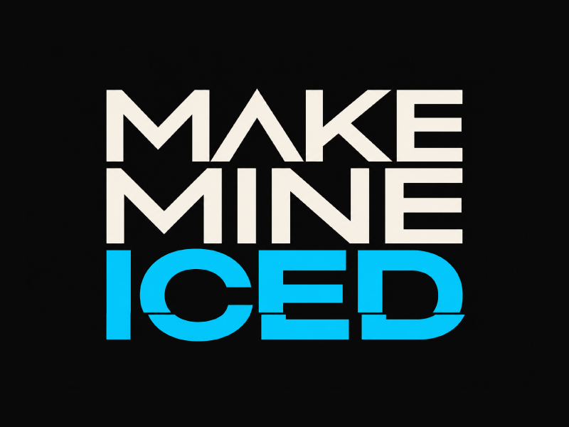 Make Mine Iced logo design by anchorbuzz