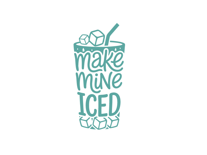 Make Mine Iced logo design by Phantomonic