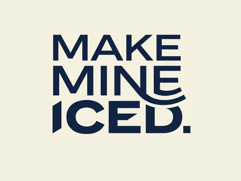 Make Mine Iced logo design by Paradiseg