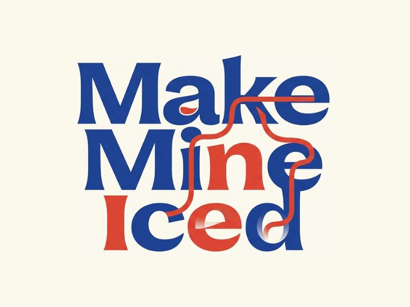 Make Mine Iced logo design by Paradiseg