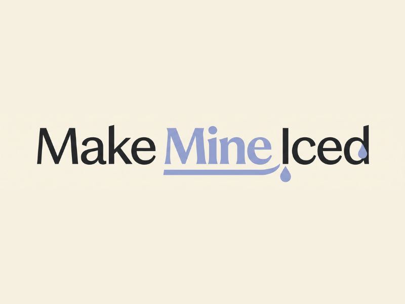 Make Mine Iced logo design by Paradiseg