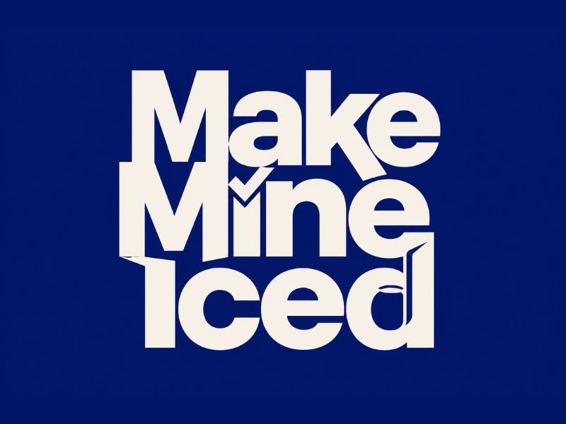 Make Mine Iced logo design by Paradiseg