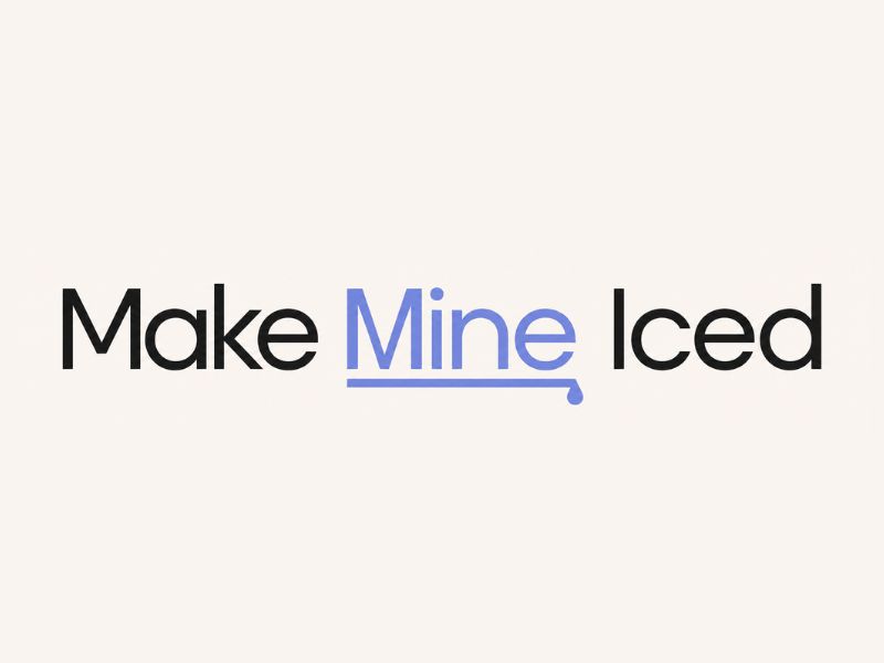 Make Mine Iced logo design by Lordede