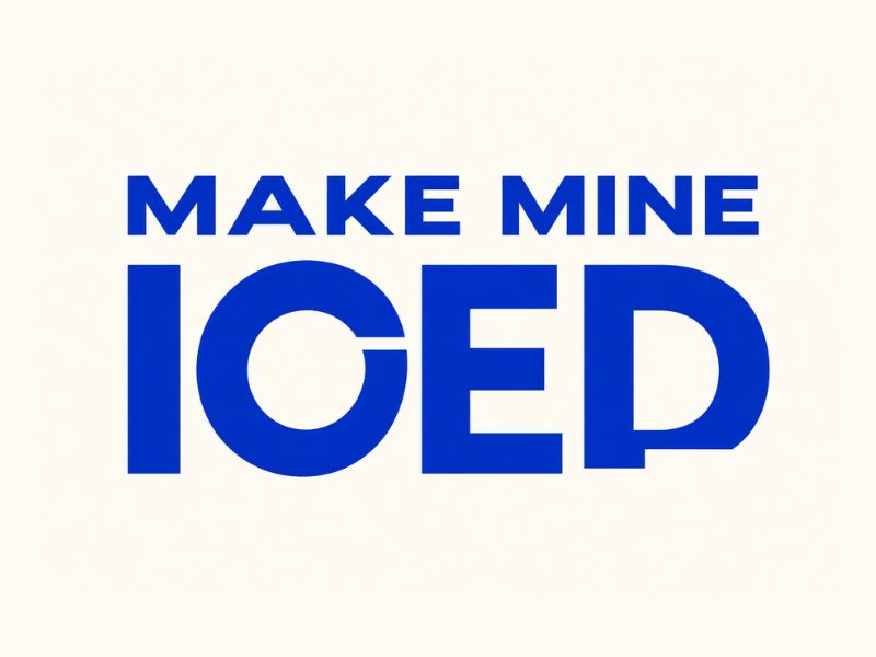 Make Mine Iced logo design by Hadisk