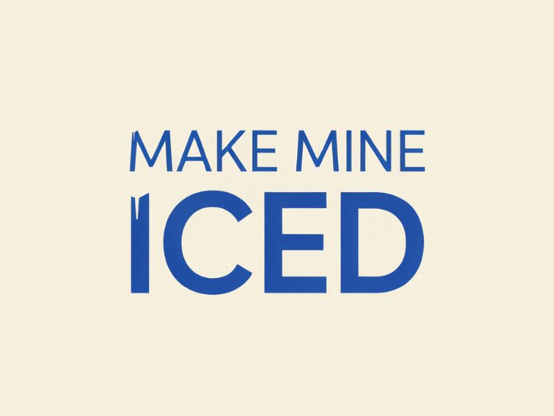 Make Mine Iced logo design by Hadisk