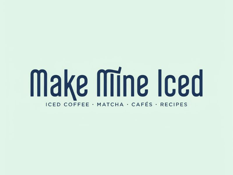 Make Mine Iced logo design by Hadisk