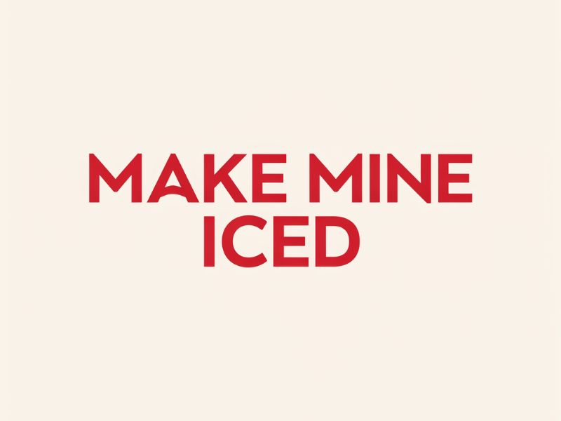Make Mine Iced logo design by gokelu