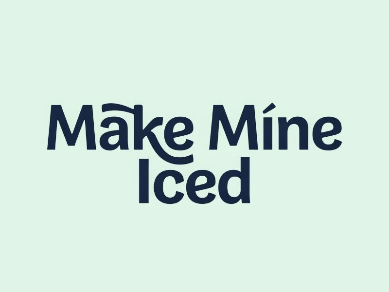 Make Mine Iced logo design by Hadisk