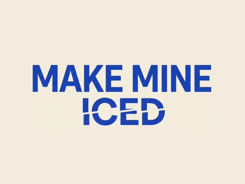 Make Mine Iced logo design by AndreBWid